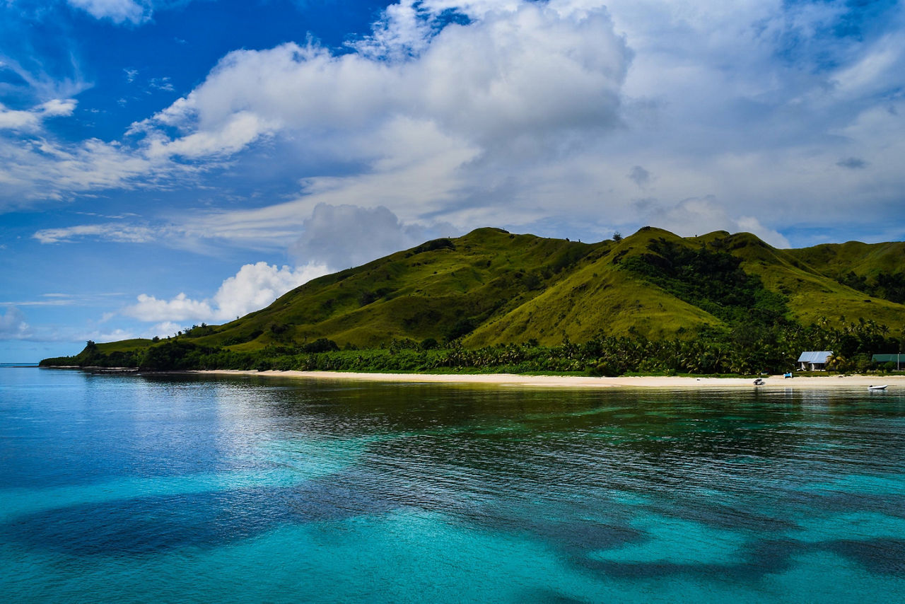 Relax on a South Pacific Turquoise Water Beach