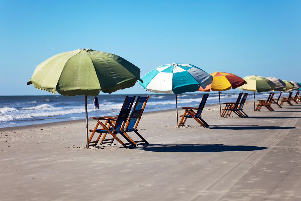 Texas Galveston Beach Umbrella