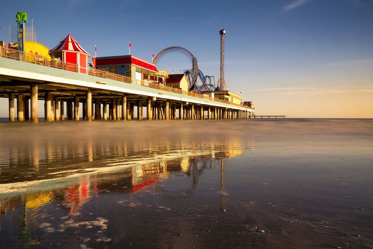 Texas Galveston Carnival Pier