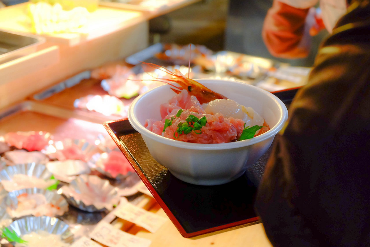 aomori japan furukawa market sasimi rice