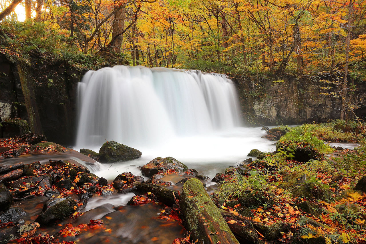 Aomori Japan Towada Hachimantai National Park Waterfall