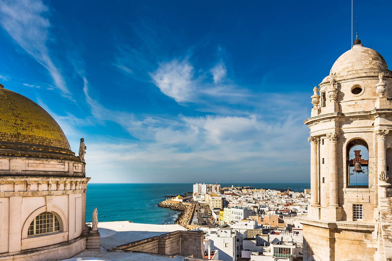 Spain Cadiz Levante Tower Aerial View