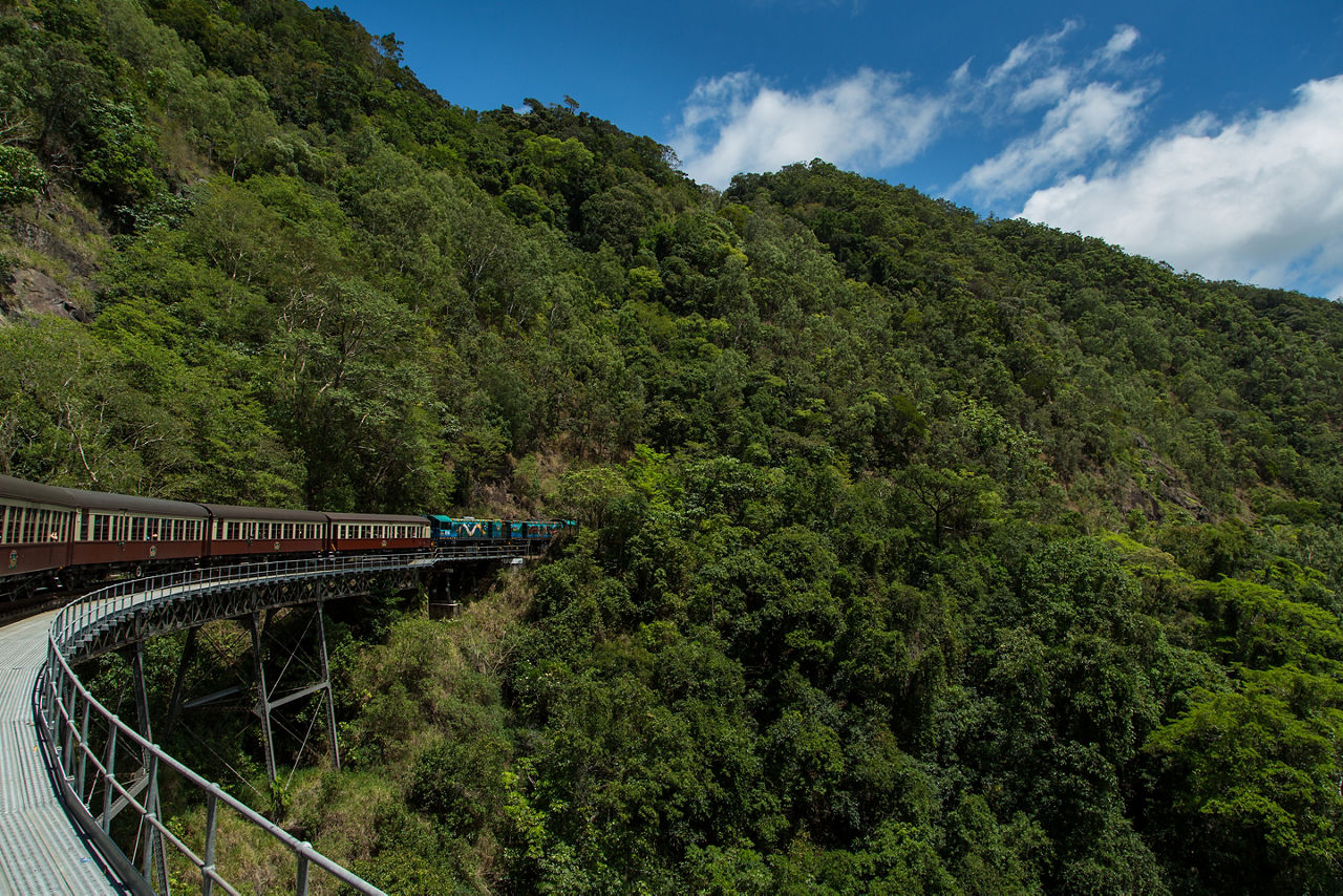 Australian train traveling. Australia.