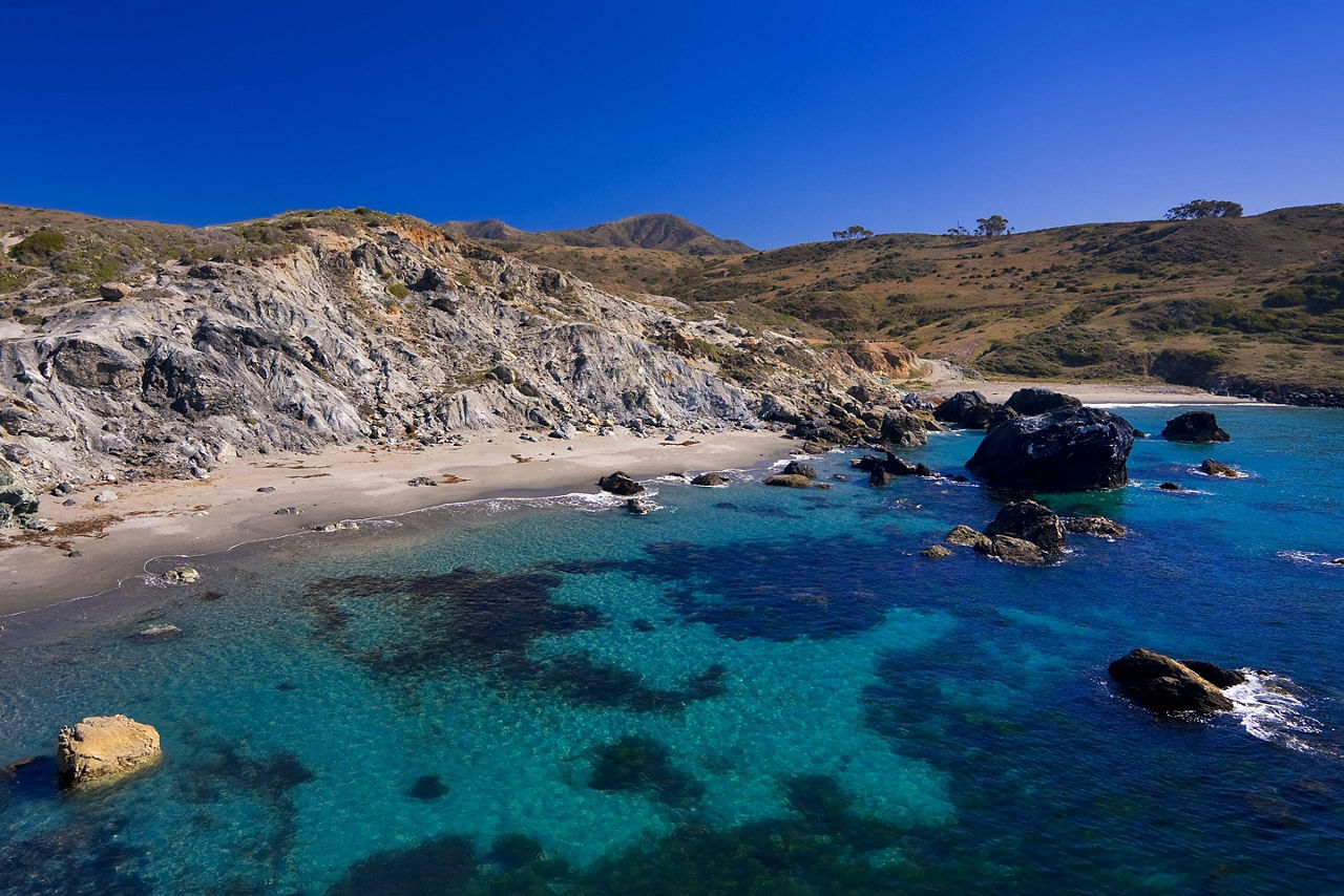 Beautiful Beach Cove Catalina Island California