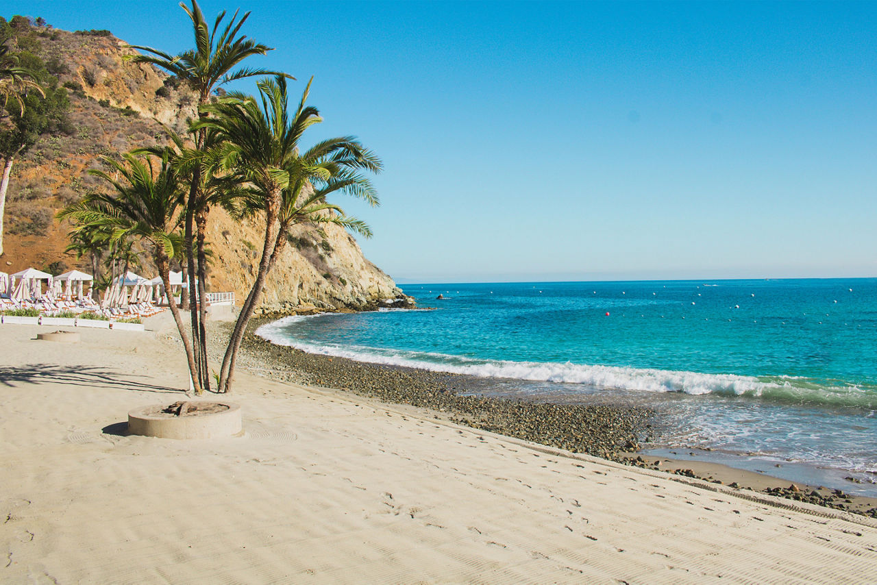 Palms Beach Blue Ocean Catalina Island Descanso  Beach Avalon California