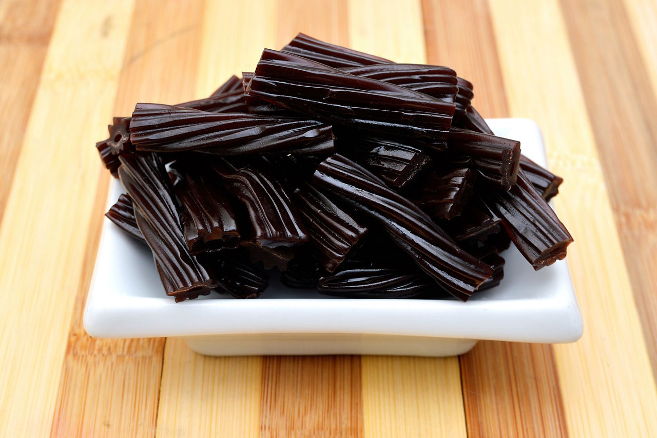 Eden Australia Licorice Candy on a Plate