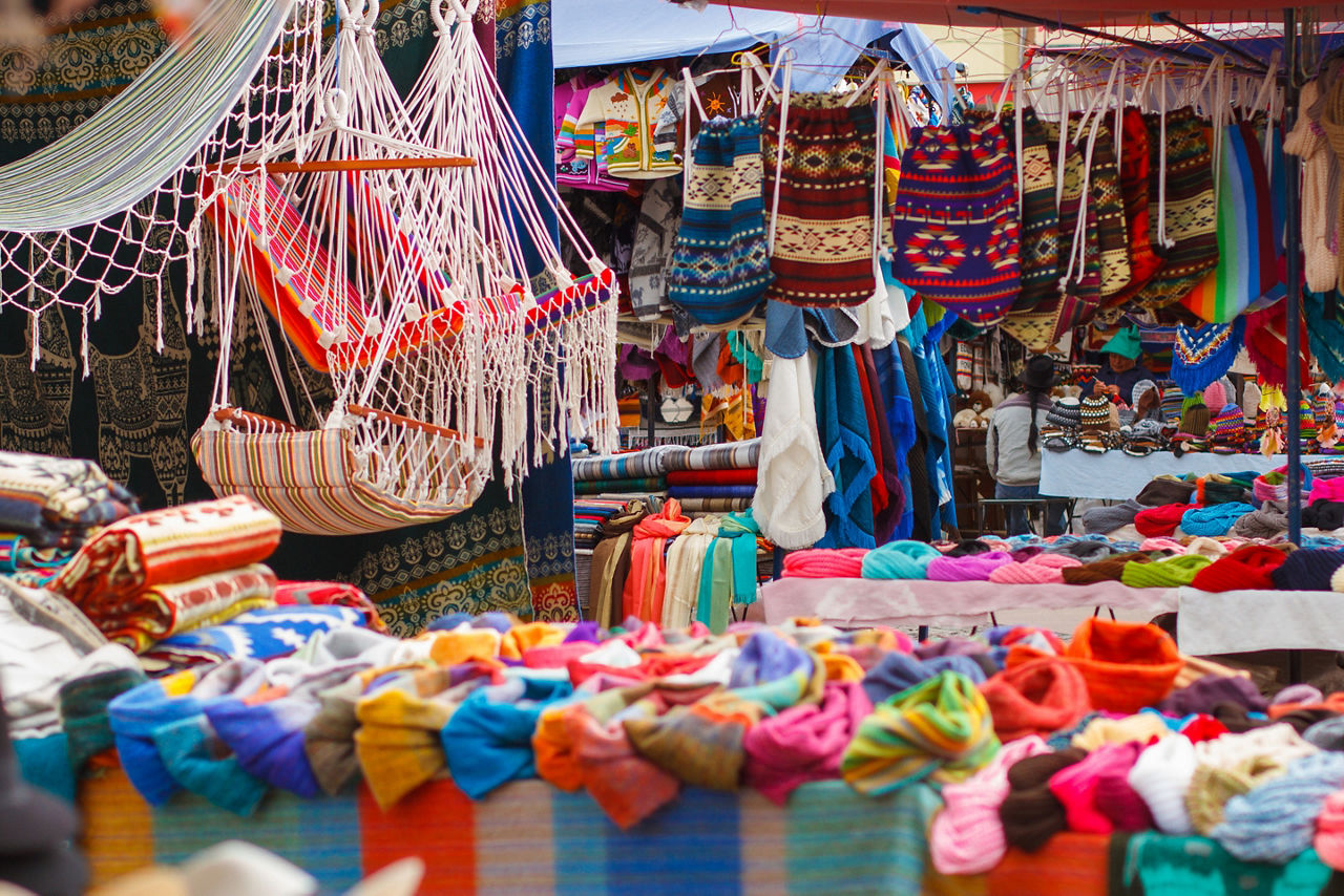 The arts and crafts market is famous.