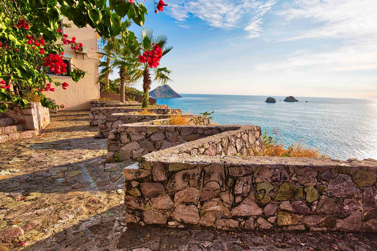 Traditional Houses by the Water, Mazatlan, Mexico