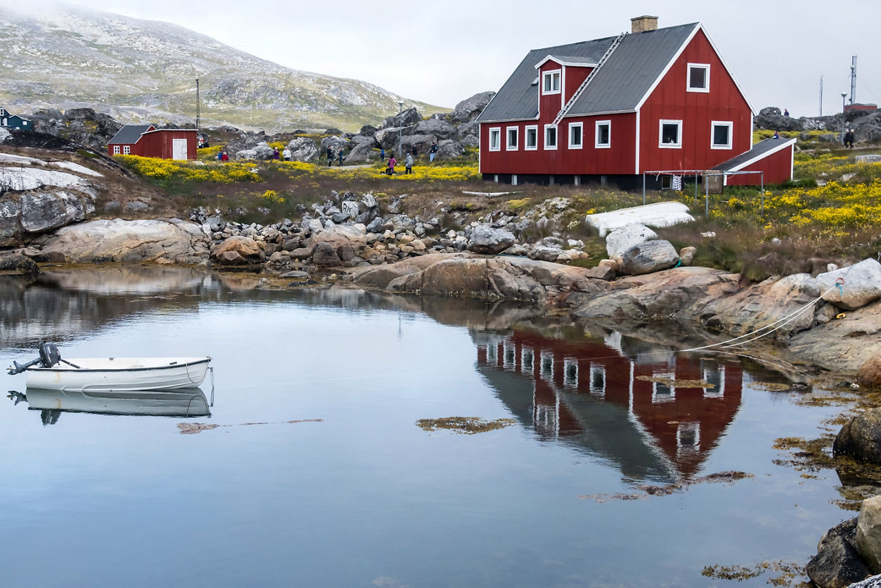 Summer time of Nanortalik in Greenland