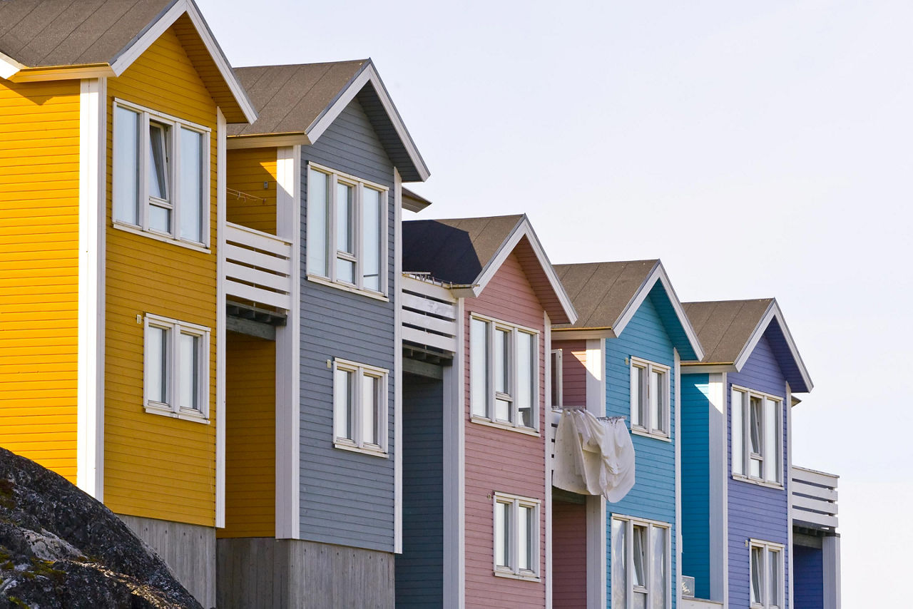 Typical architecture in Nuuk, Greenland