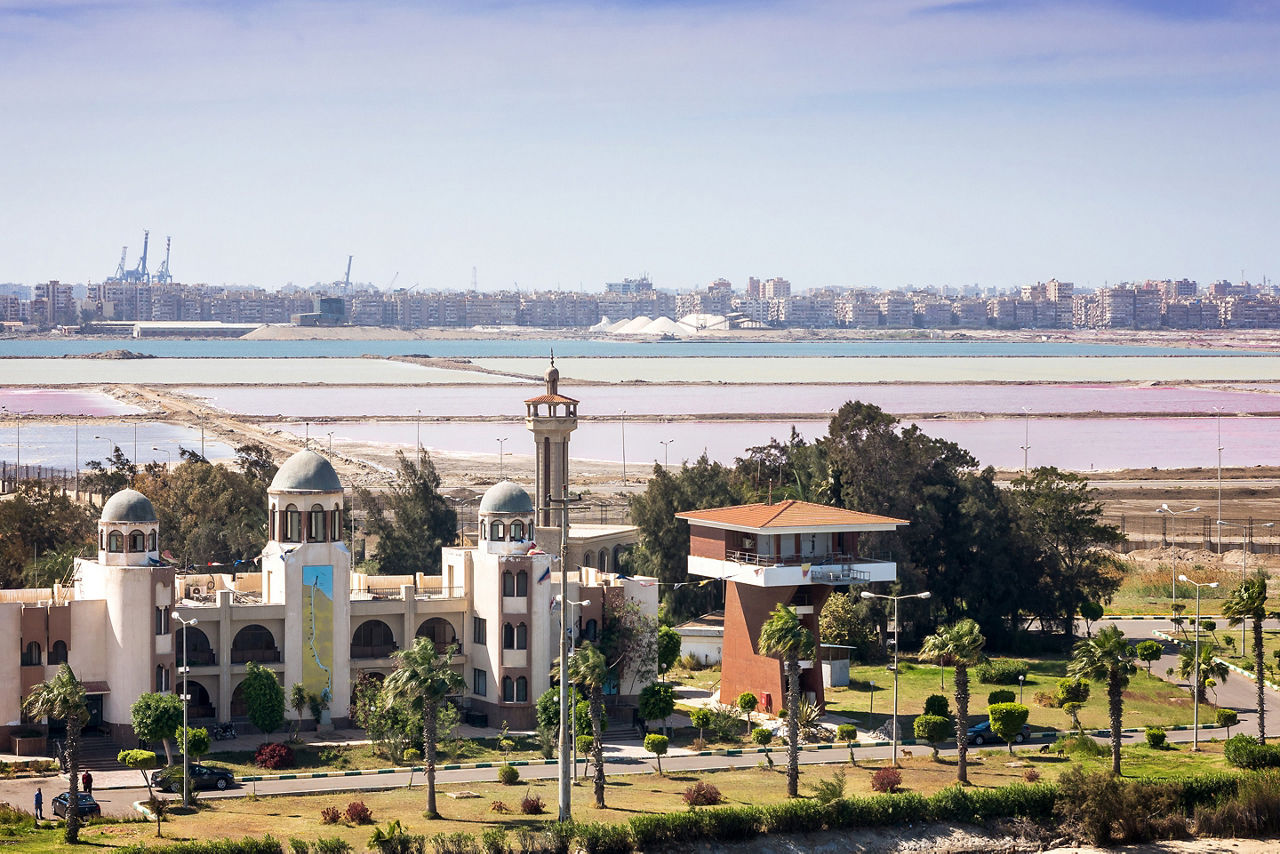 The port towns of Port Said and Port Fouad