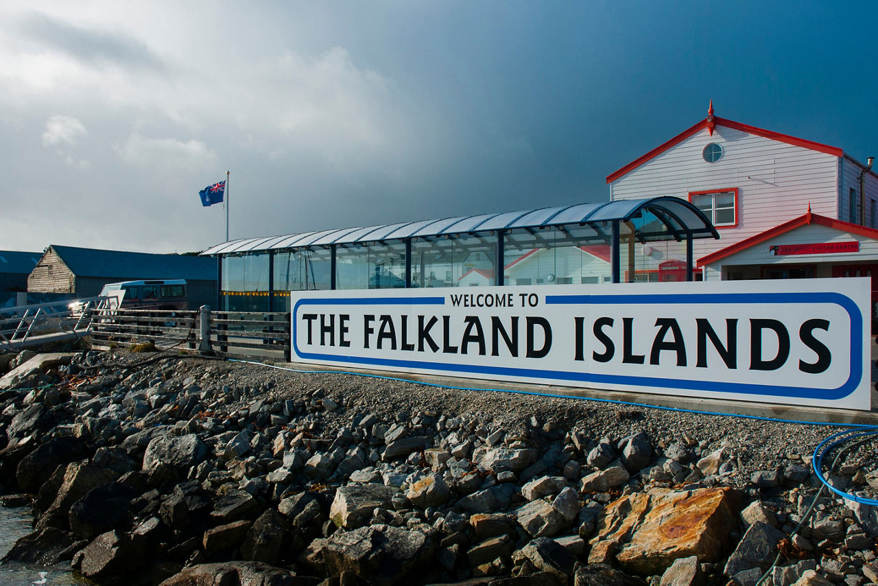 Port Stanley is small, but there are many great souvenir shops around the island.