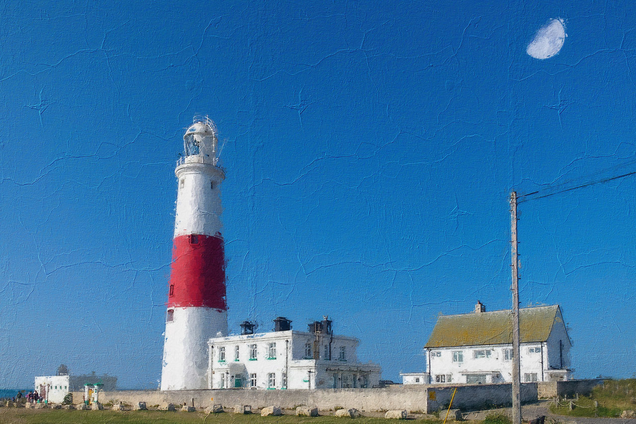 Portland Bill lighthouse Painting