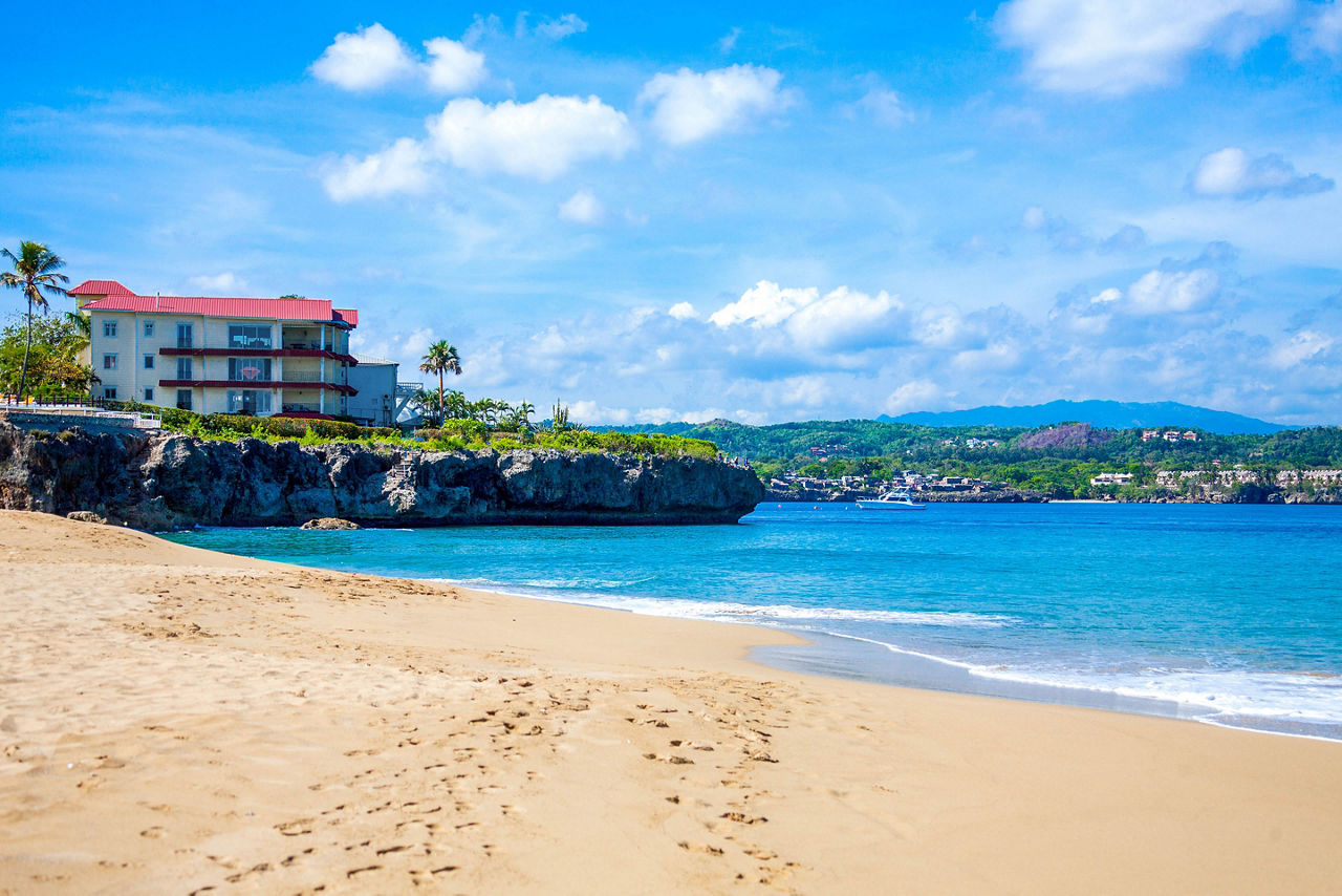 Dominican Republic Sosua Beach Sunny Day