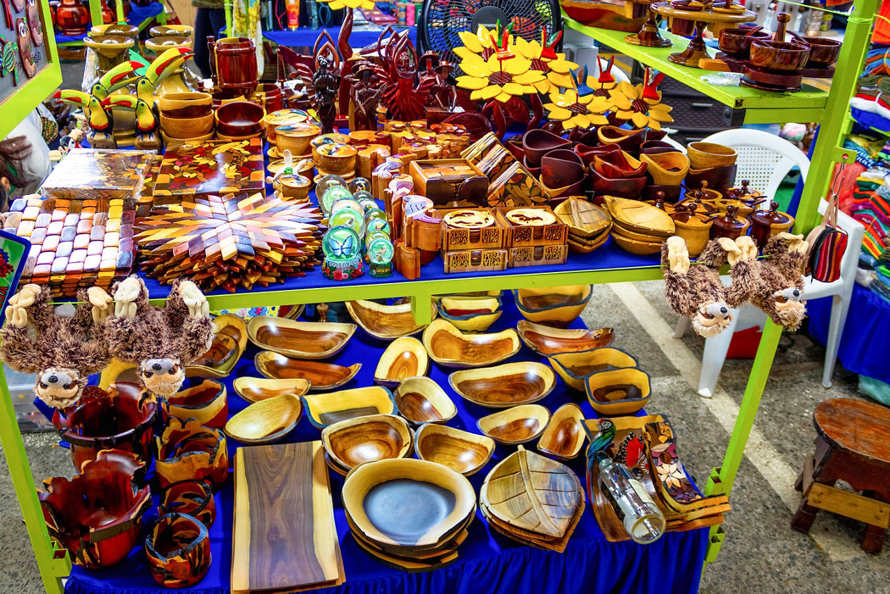 Street Market Puerto Limon Costa Rica