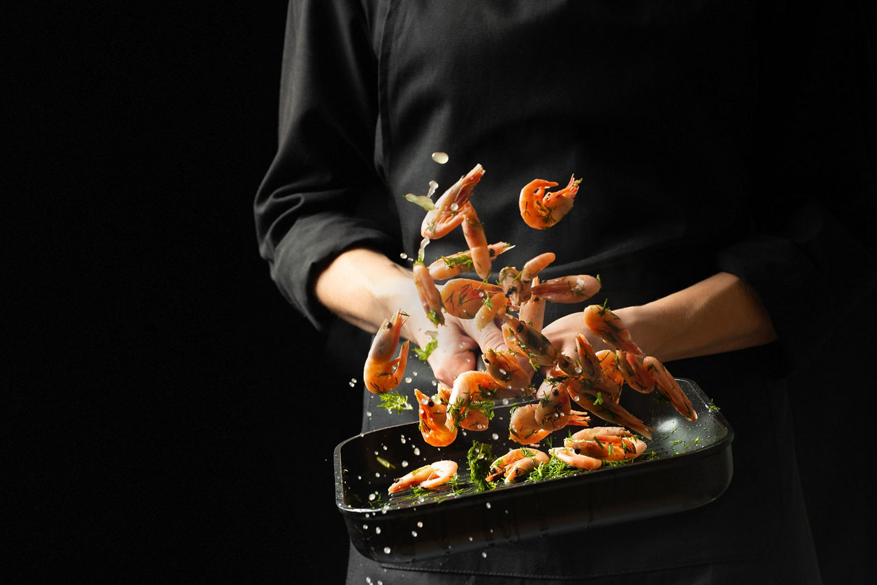 Saint Pierre Local Seafood Being Grilled 