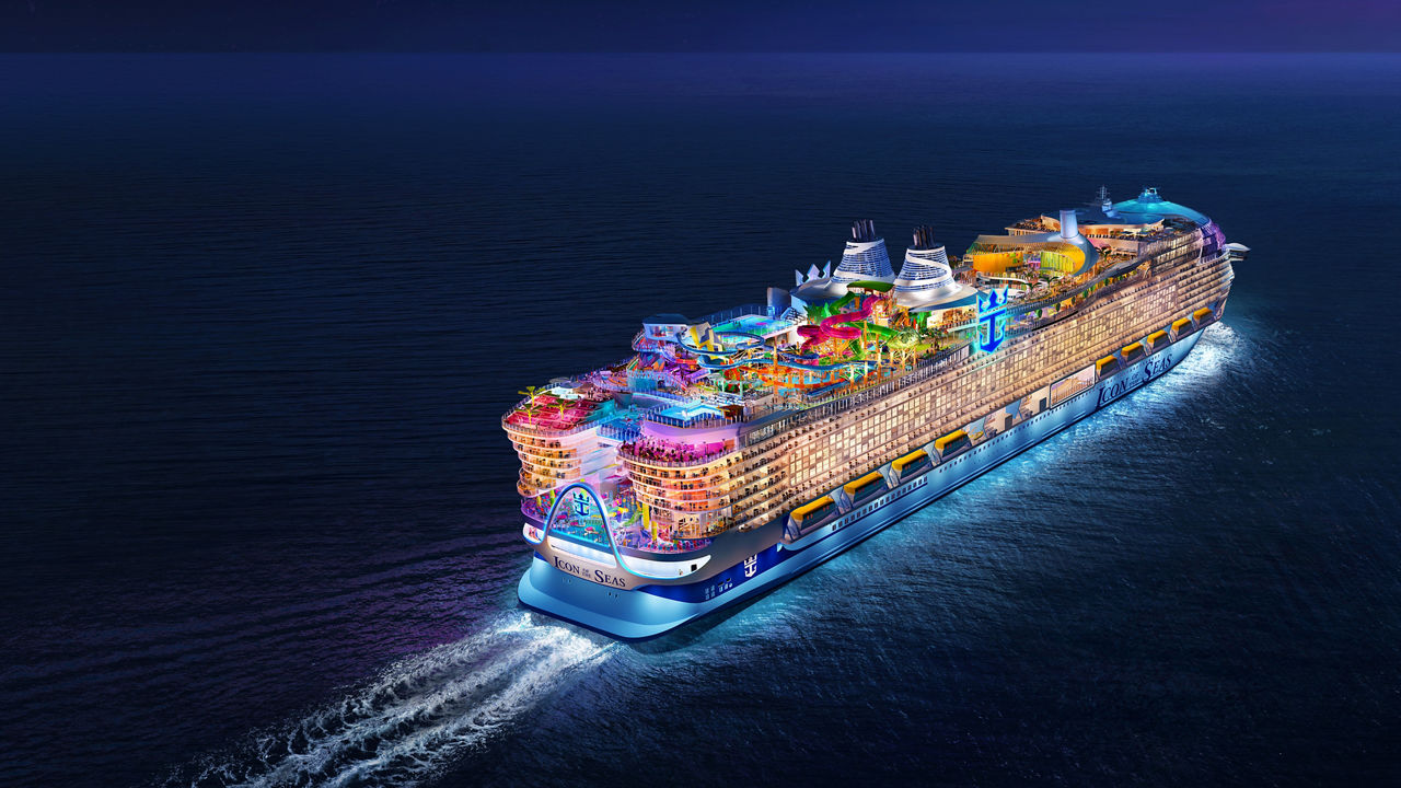 Icon of the Seas Aerial View HP Jumbotron 1920 1080 FAM NF 2x