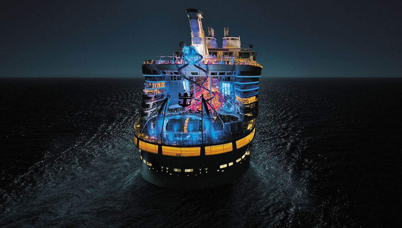 Harmony of the Seas at Night