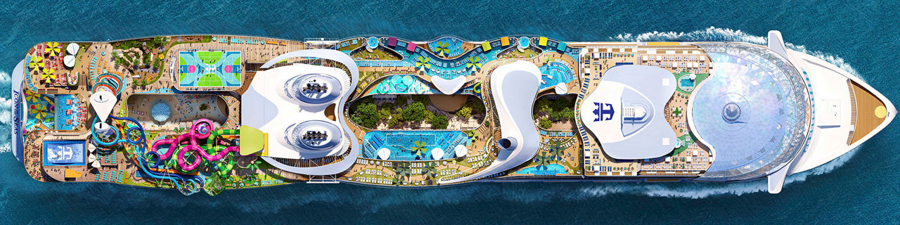 Icon of the Seas Aerial 