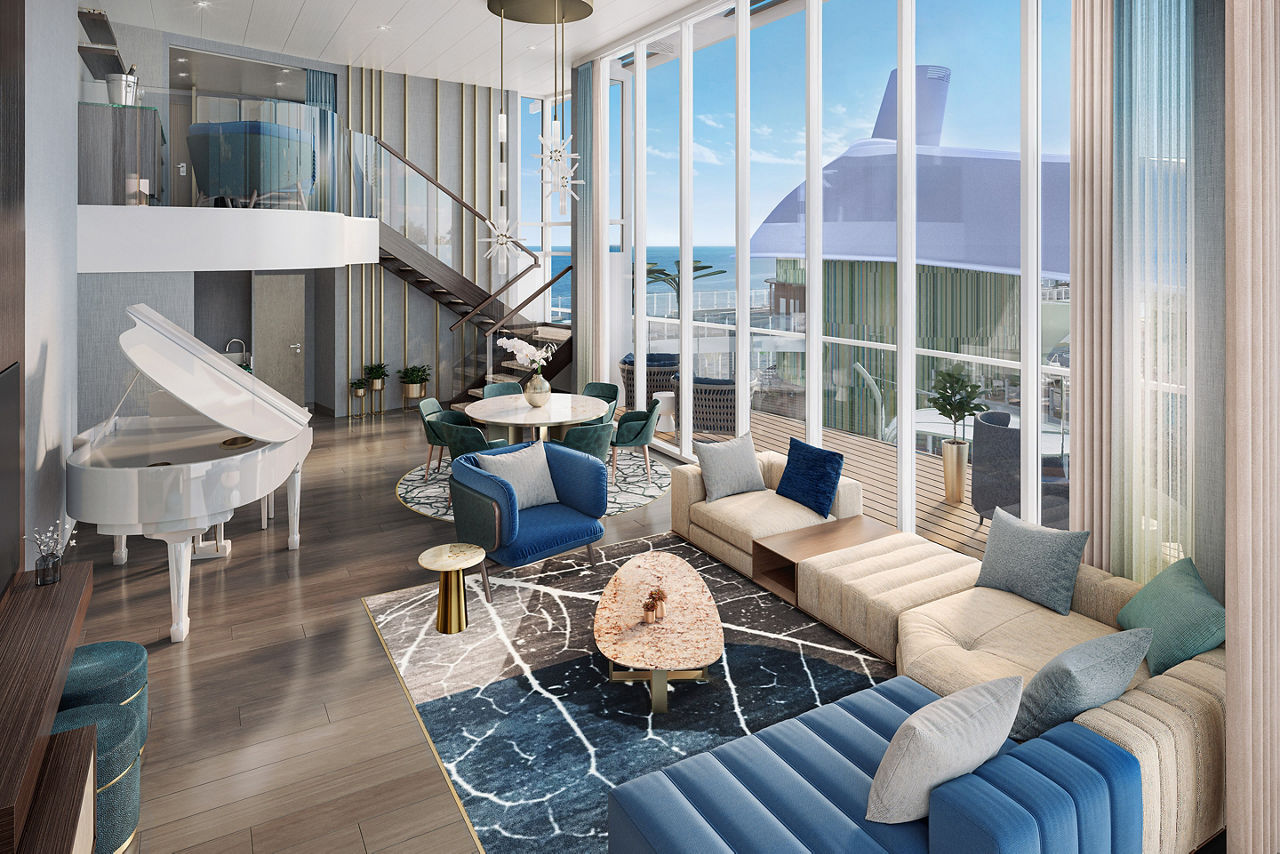 Icon of the Seas Royal Loft Suite Render