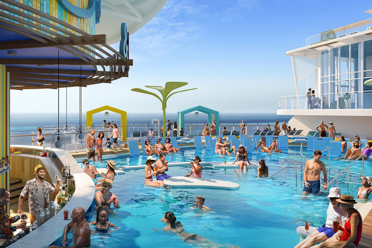 Icon of the Seas Swim and Tonic Render