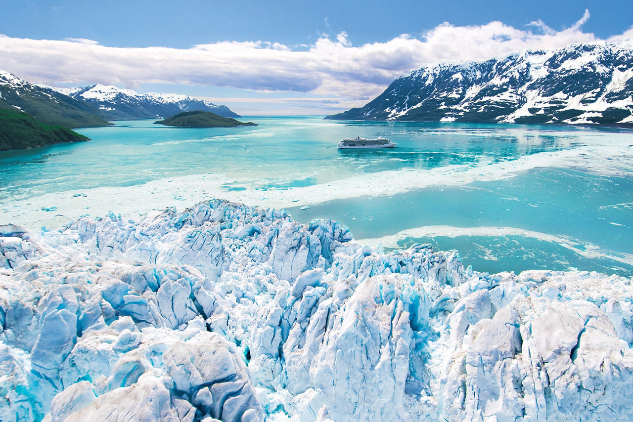 Radiance of the Seas Hubbard Glacier Aerial Landscape