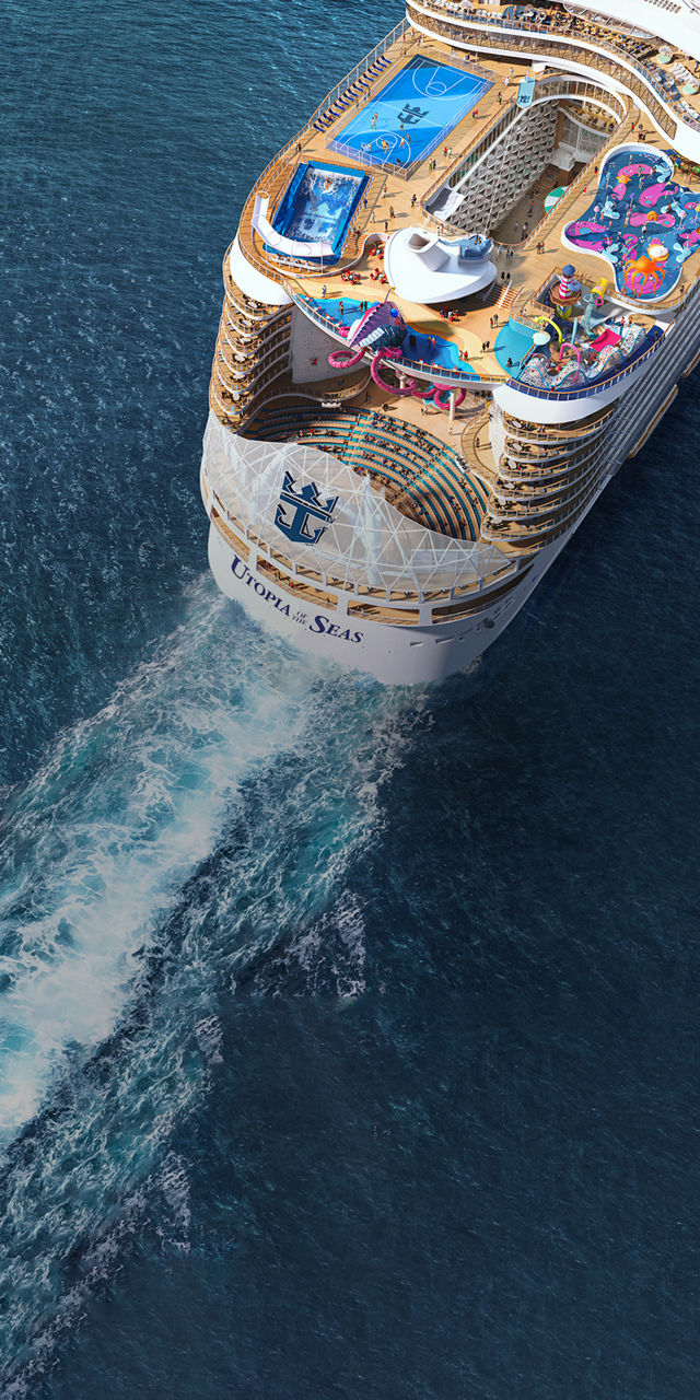 Utopia of the Seas Aft Aerial