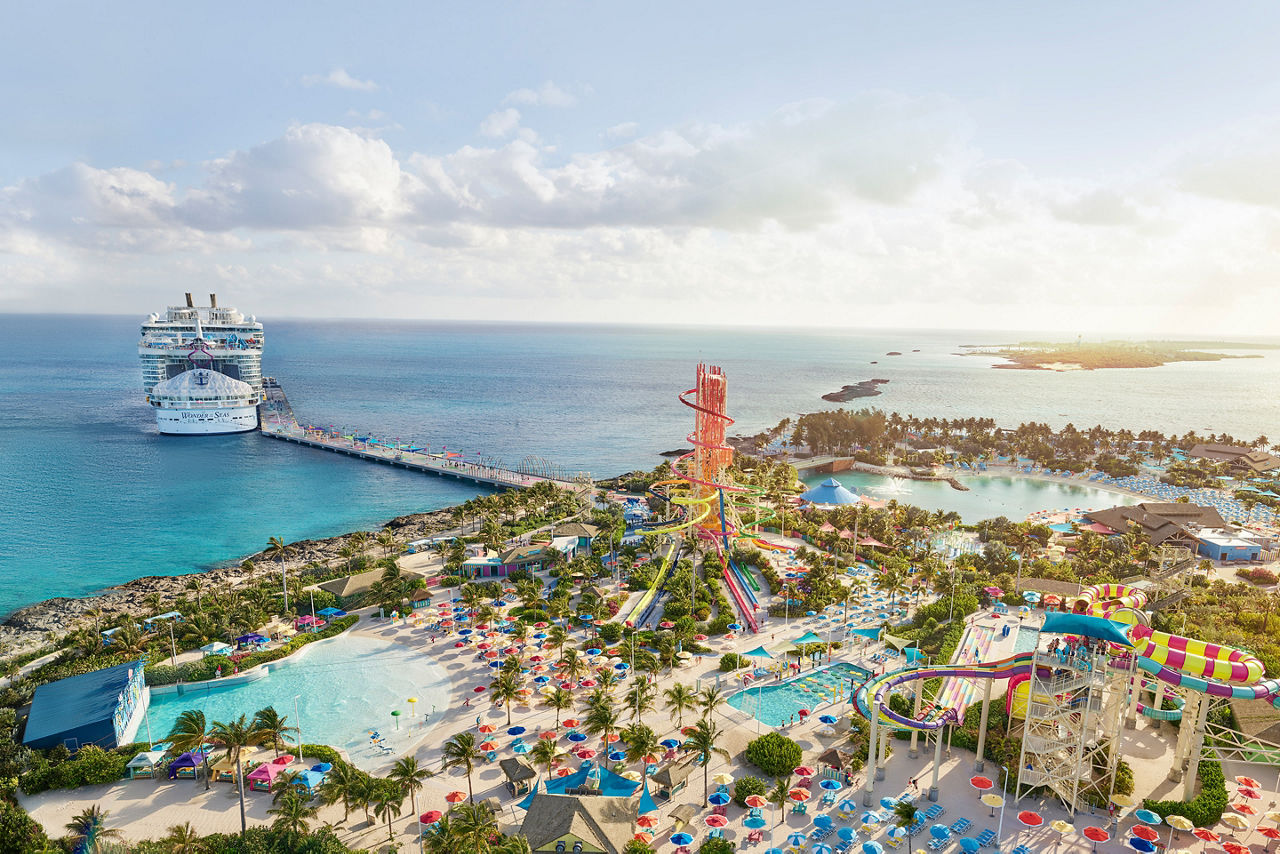 Wonder of the Seas at Perfect Day at Coco Cay