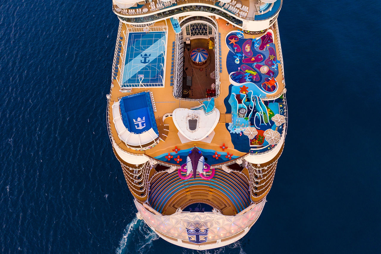 Wonder of the Seas Aft Aerial 