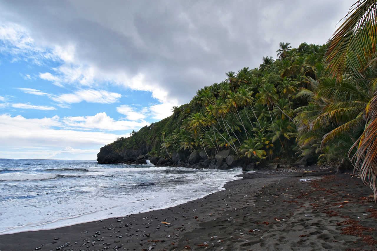  beach on the Black Point National Park. The Caribbean.