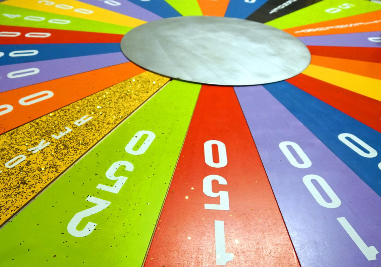 Colorful Wheel at the Game Show