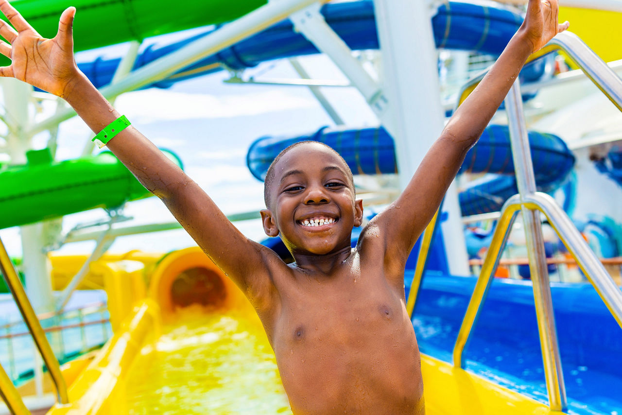 The Perfect Storm Cyclone Typhoon Kid Celebrating Slide