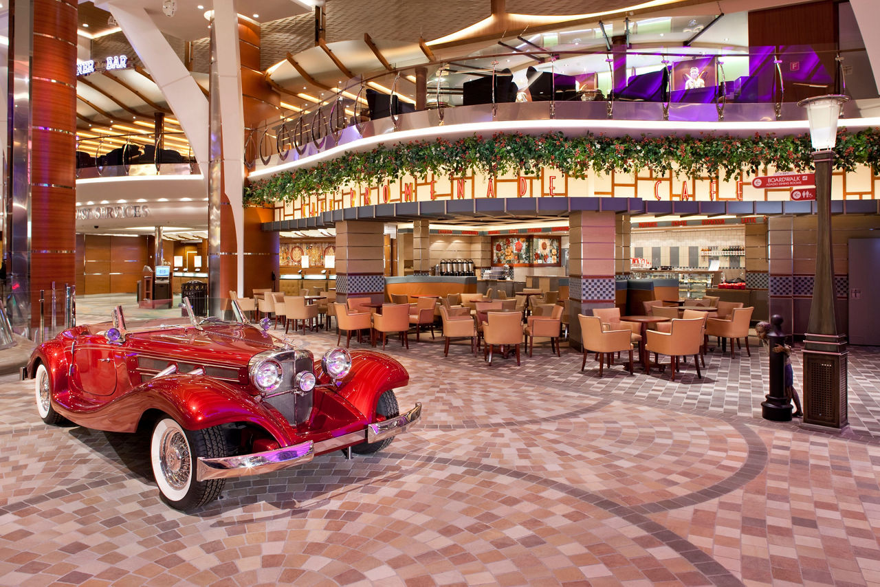 Interiors, Allure, Allure of the Seas,

Cafe Promenade,