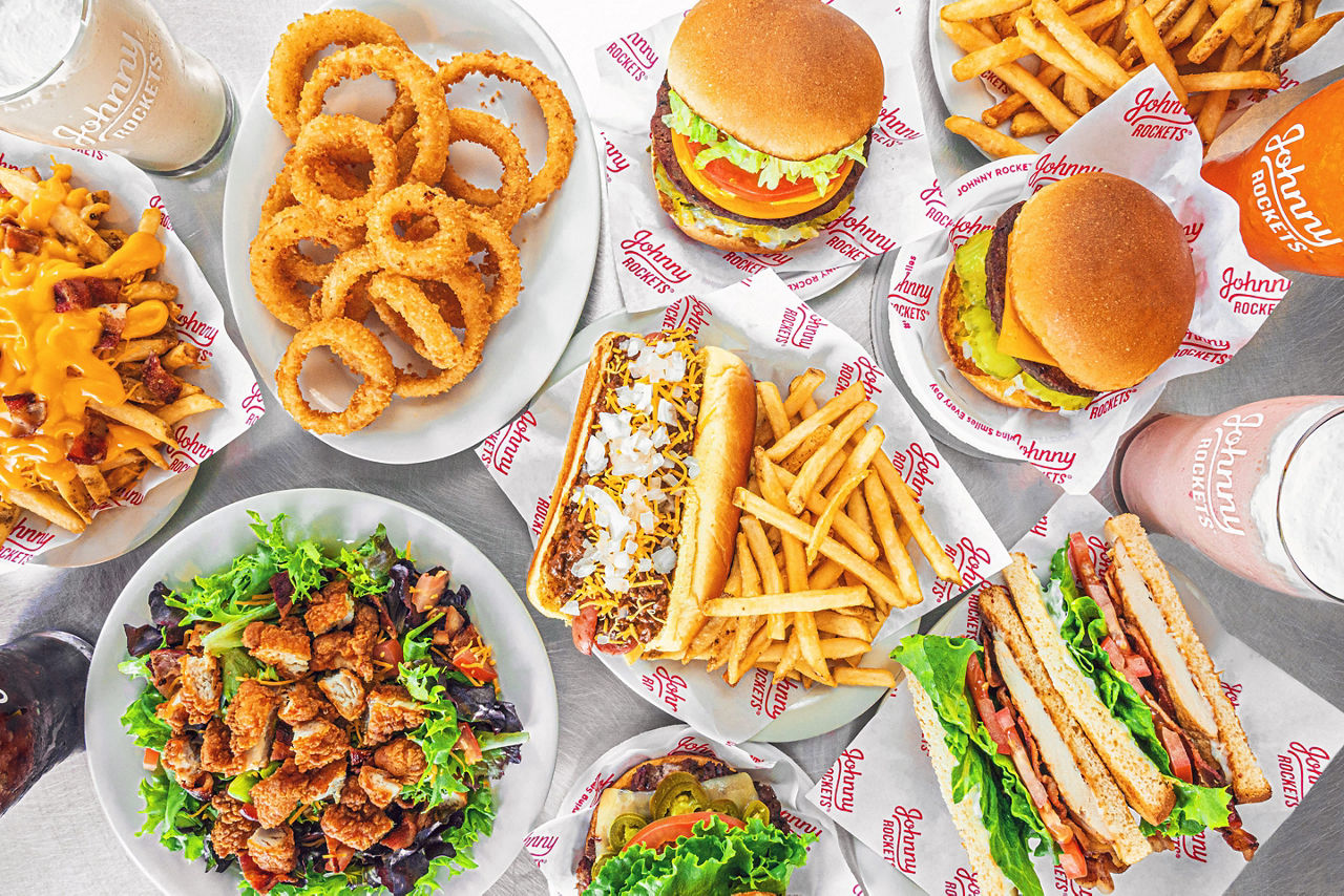 Johnny Rockets Burgers, Hot Dogs, Salads and Milkshakes