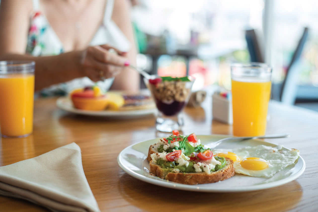 Windjammer Breakfast Eggs and Avocado Toast