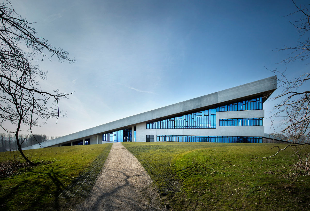 View of the Moesgaard Museum in Aarhus, Denmark