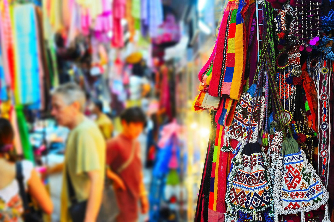 Chatuchak market, largest market in Thailand, in Bangkok