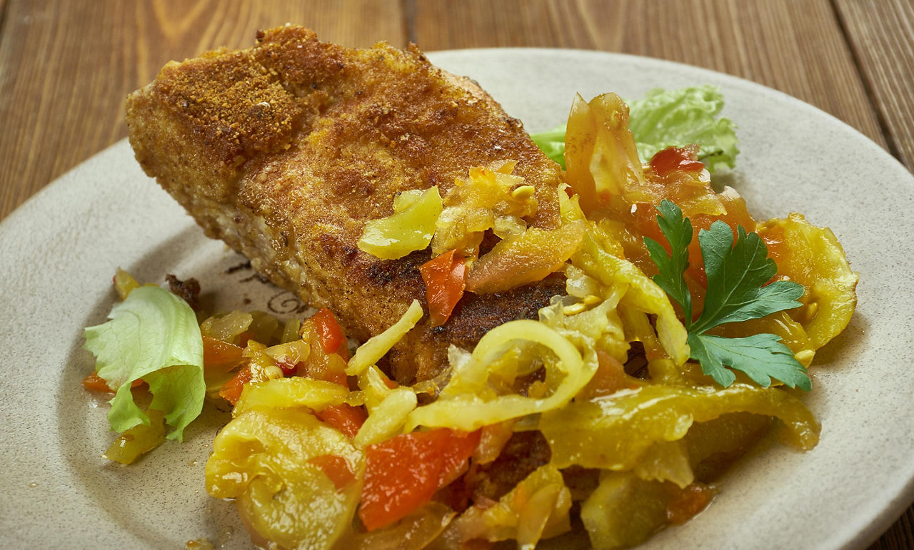 Creole Seafood Dish, Castries, St. Lucia