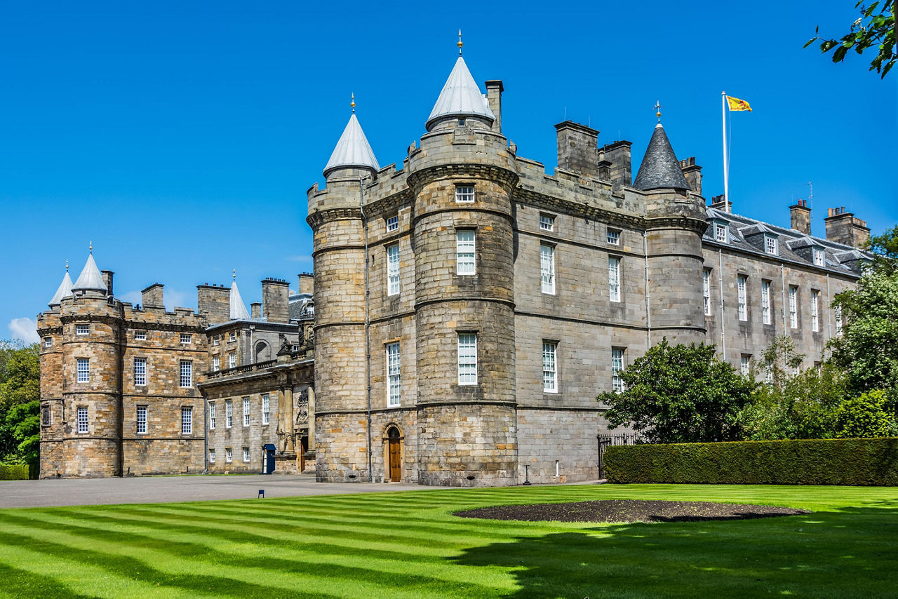 The Holyrood Palace in Edinburgh, Scotland