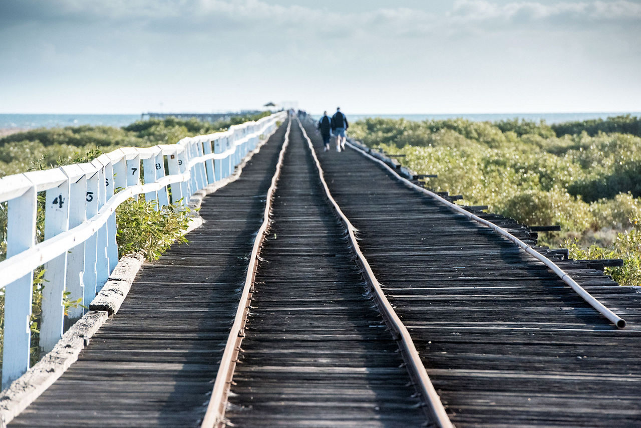 A railway jetty in Geraldton, Australia