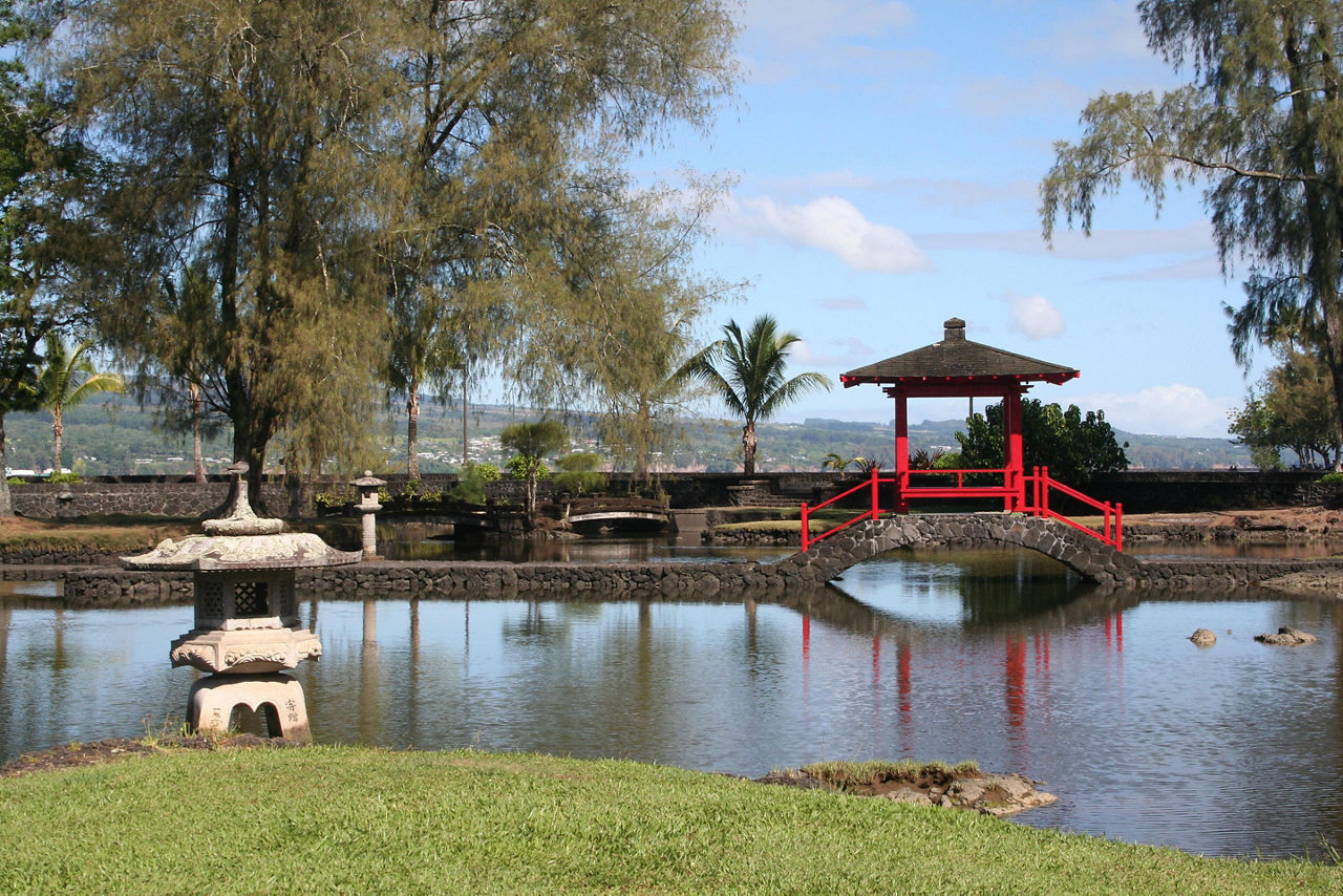 A Japanese garden in Hawaii