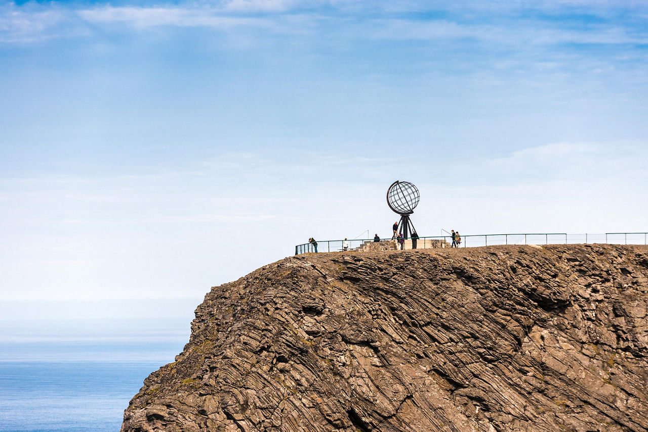 Cliff Monument, Honningsvag, Norway