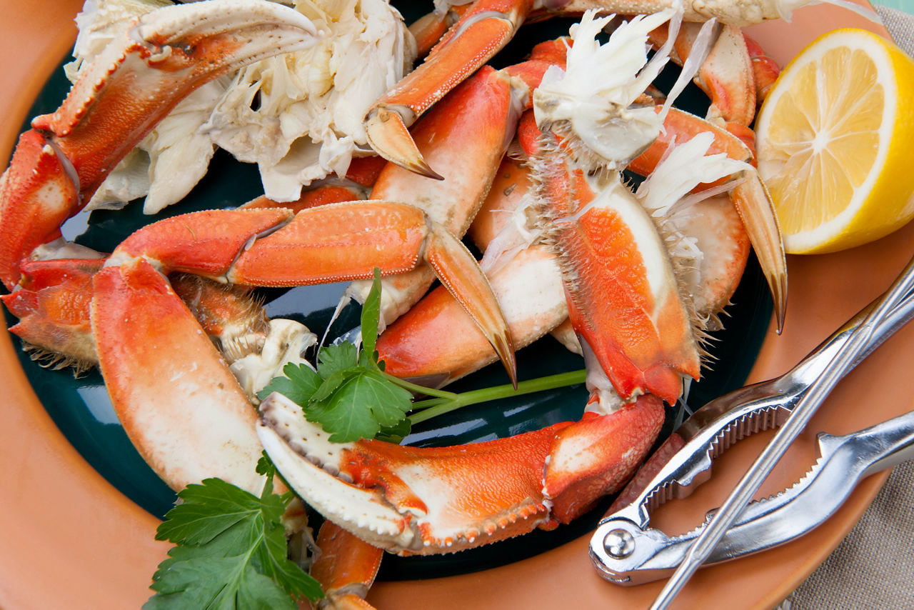 Cuisine Dungeness Crab, Icy Strait Point, Alaska 