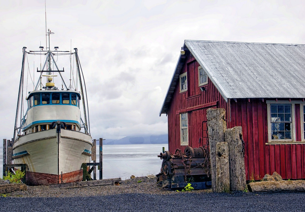 One of the Many Historic Cannery Buildings, Icy Strait Point, Alaska