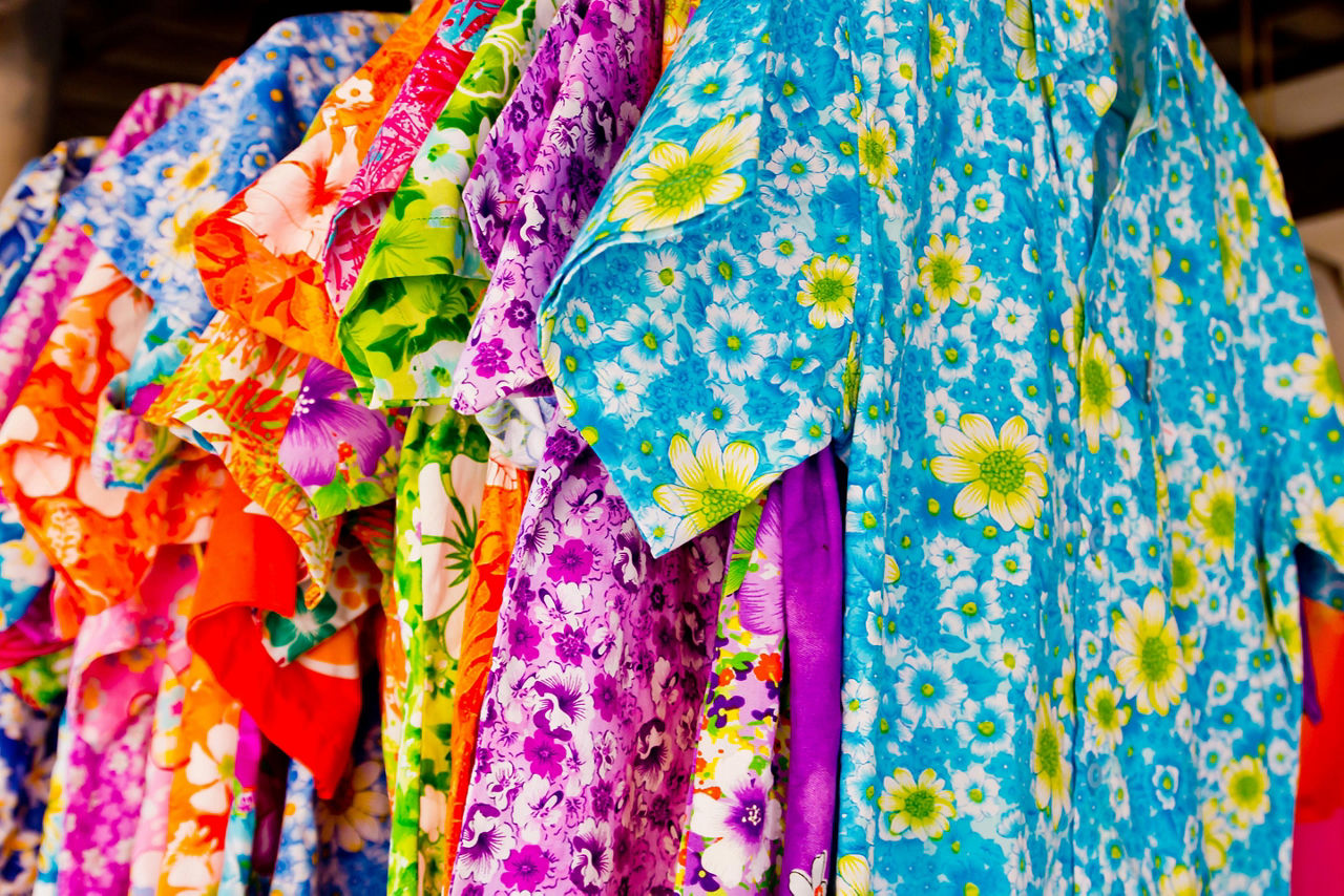 Hawaiian shirts found shopping in Hawaii