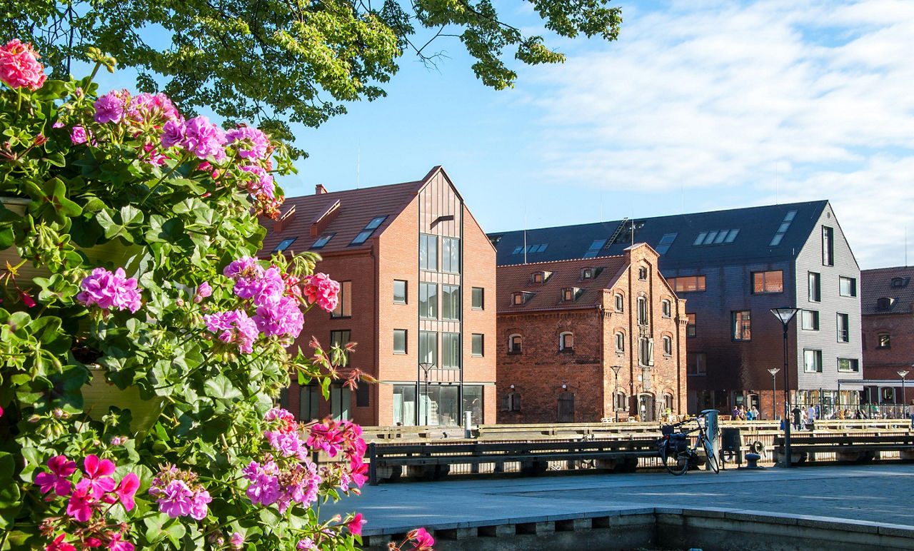 Buildings in Klaipeda, Lithuania's Old Town