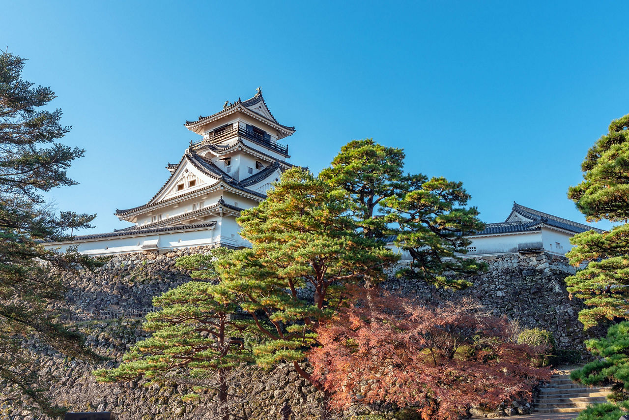 Beautiful white Kochi Castle is a Japanese castle in Kochi built by Yamanouchi Kazutoyo in 1601