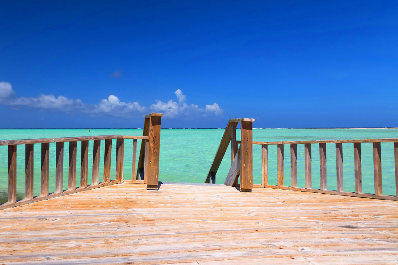 Seaside Deck on Sorobon Beach in Kralendijk, Bonaire