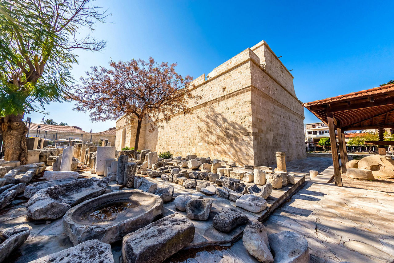 The medieval Limassol Castle in Limassol, Cyprus