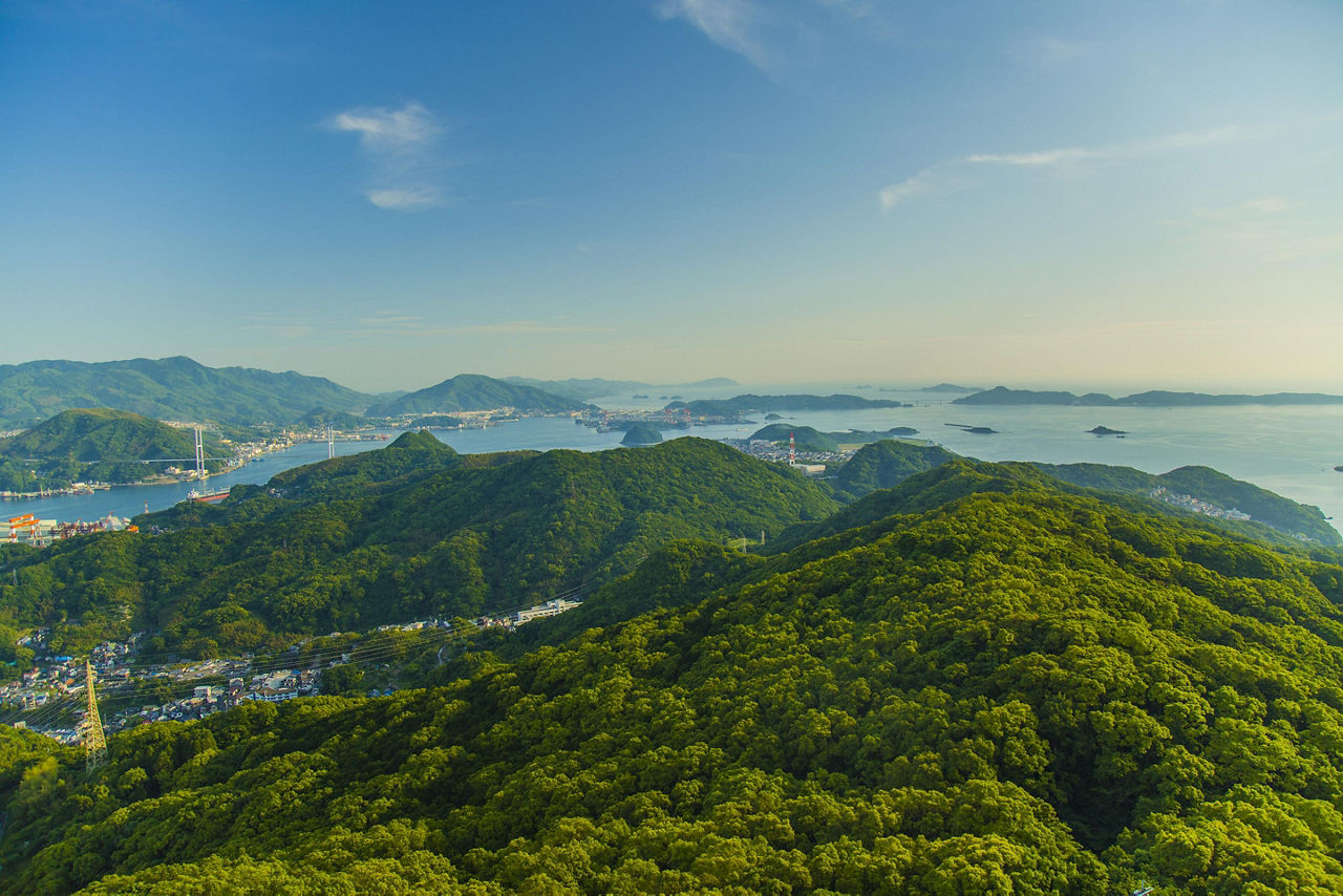 View from Mt. Inasa in Nagasaki, Japan